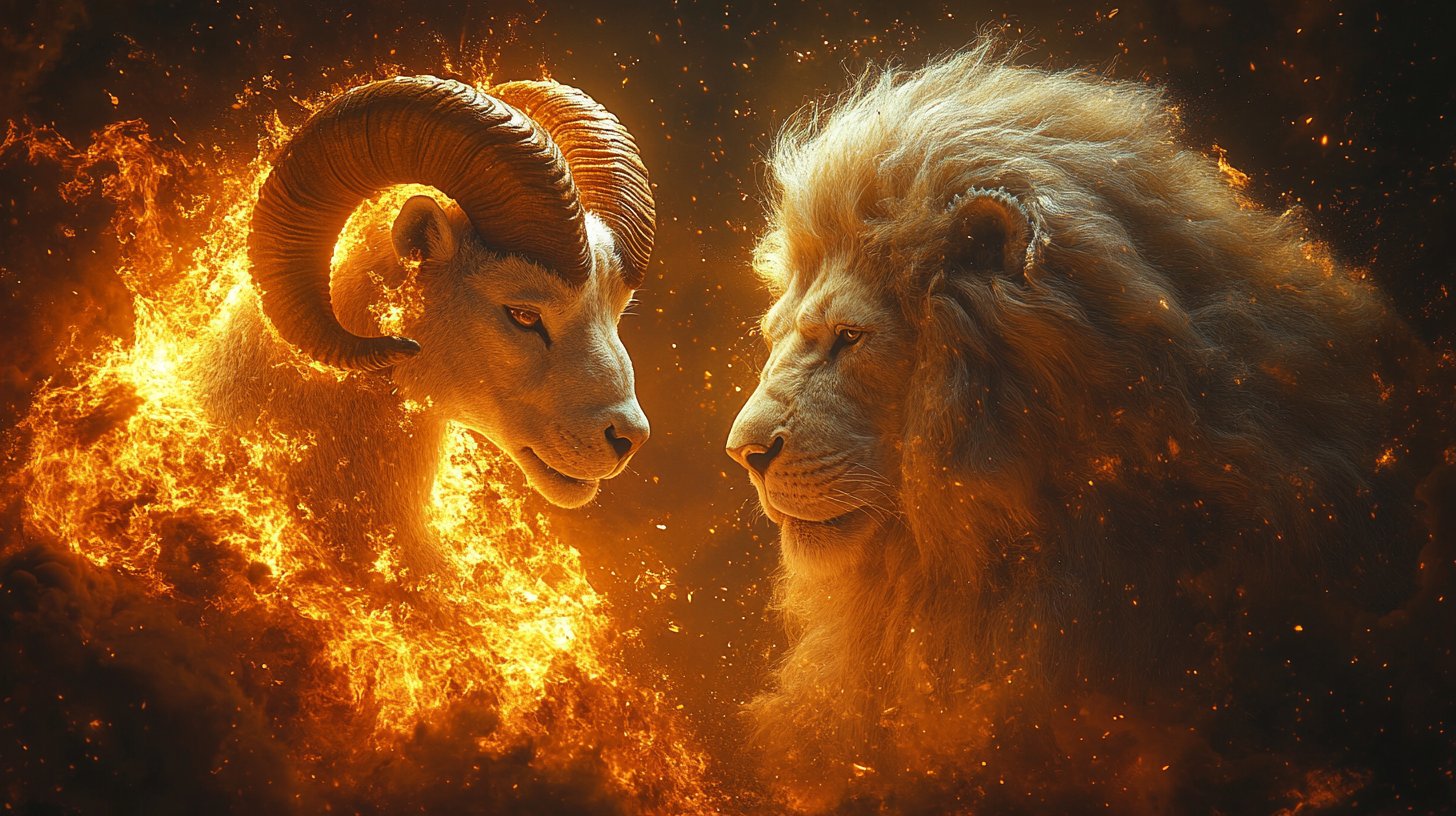 Bélier et Lion : Le duo ardent