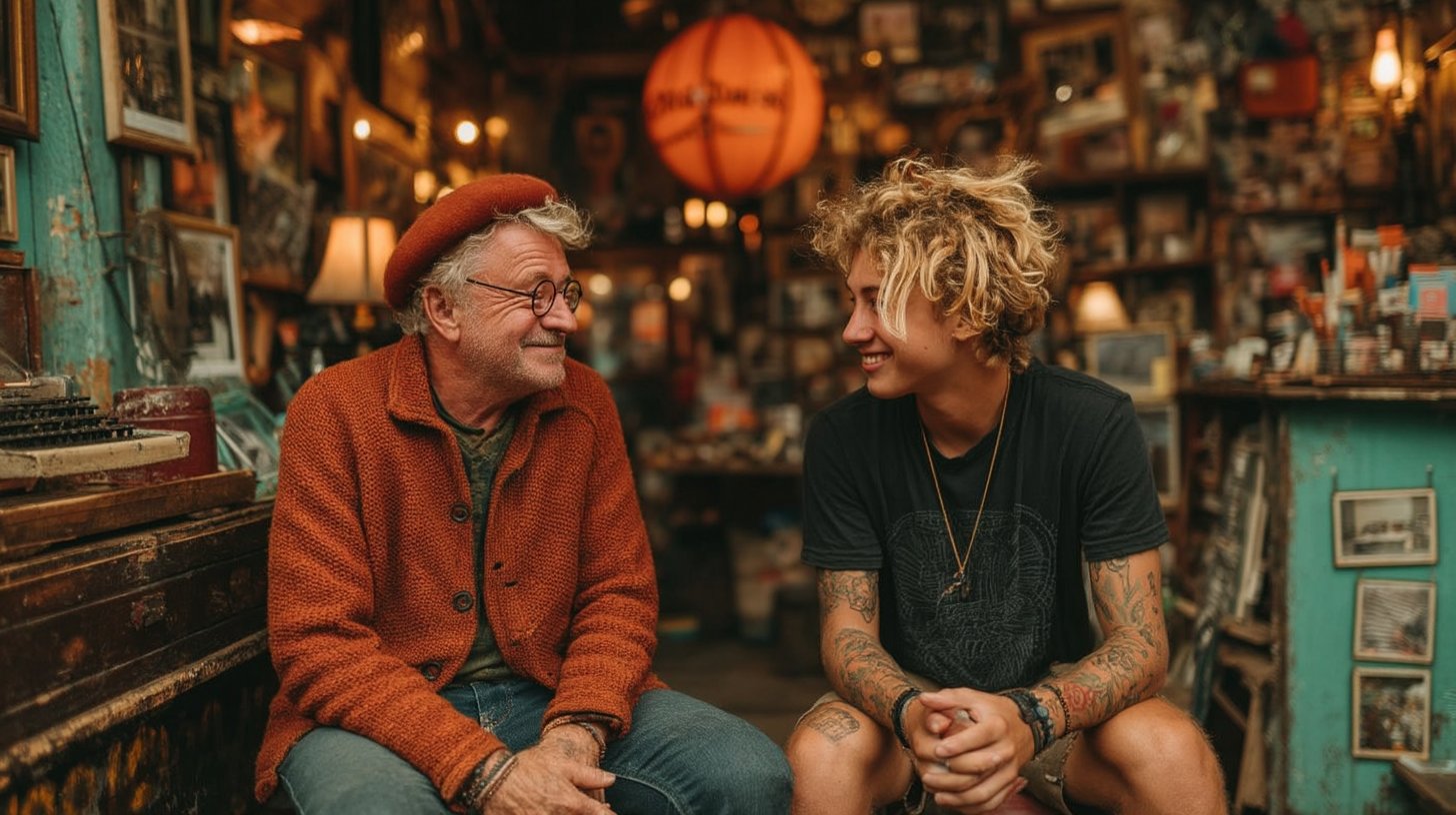 Sharing memories – how he shows his feelings