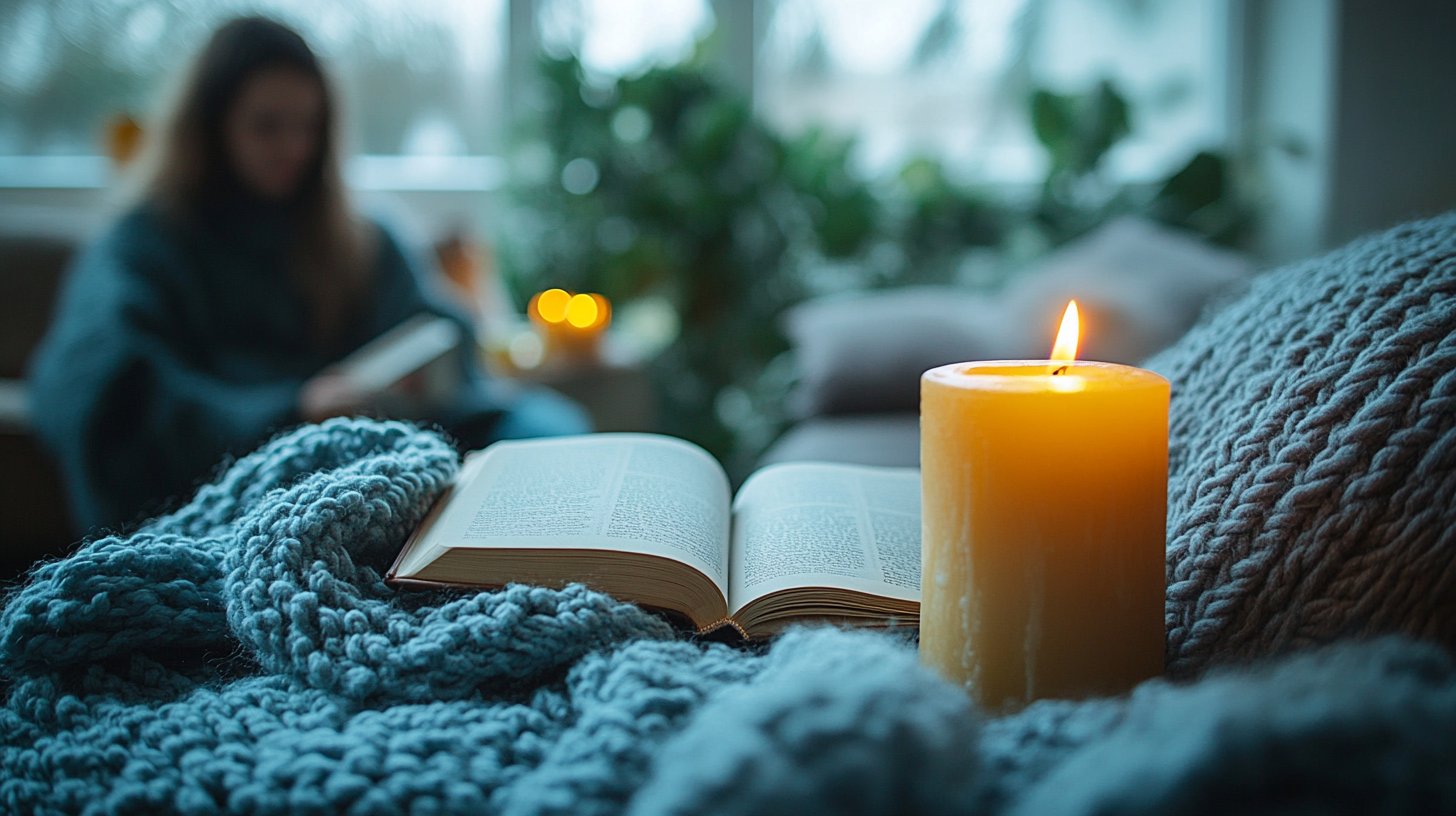 Eine gemütliche Leseecke voller Selbstliebe.