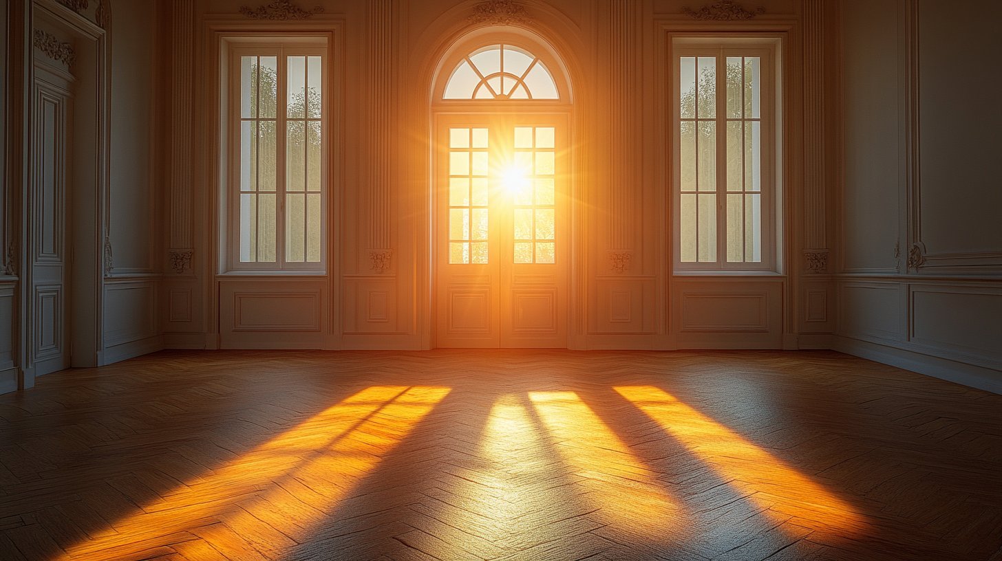 Una porta aperta verso la luce brillante simboleggia l'accettazione.