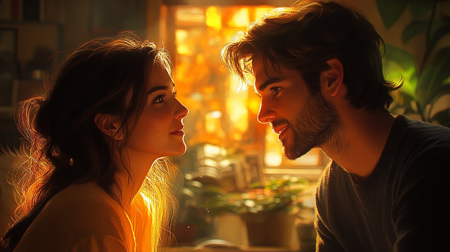 Una conversación acogedora que refleja emociones profundas.