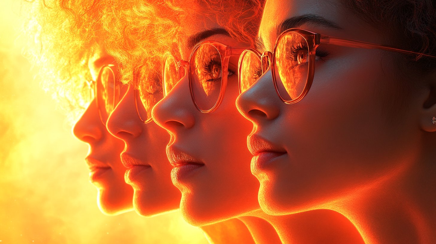 Una persona de pie con una sonrisa segura, irradiando energía positiva.