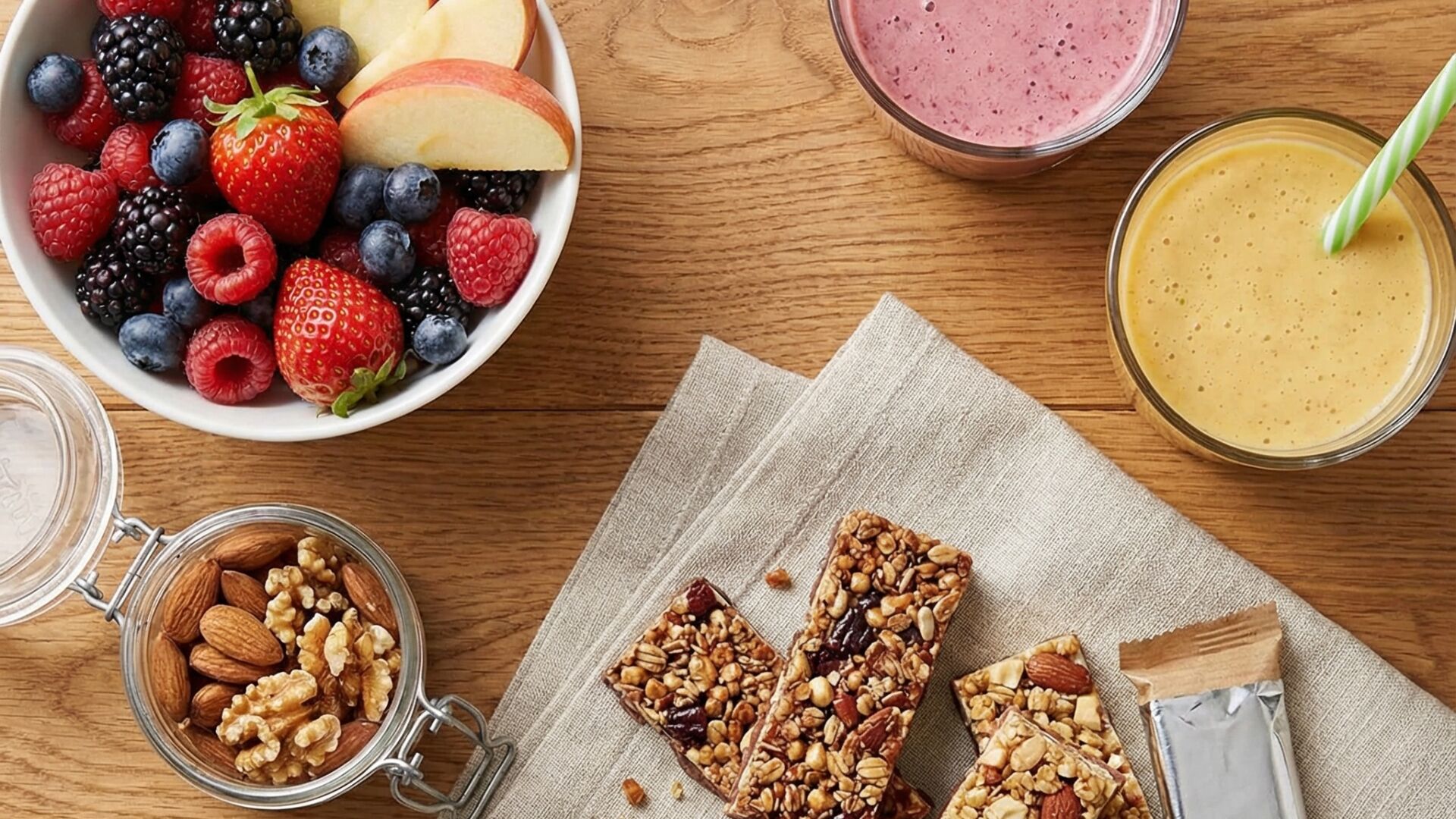 10 einfache Rezepte für gesunde Snacks