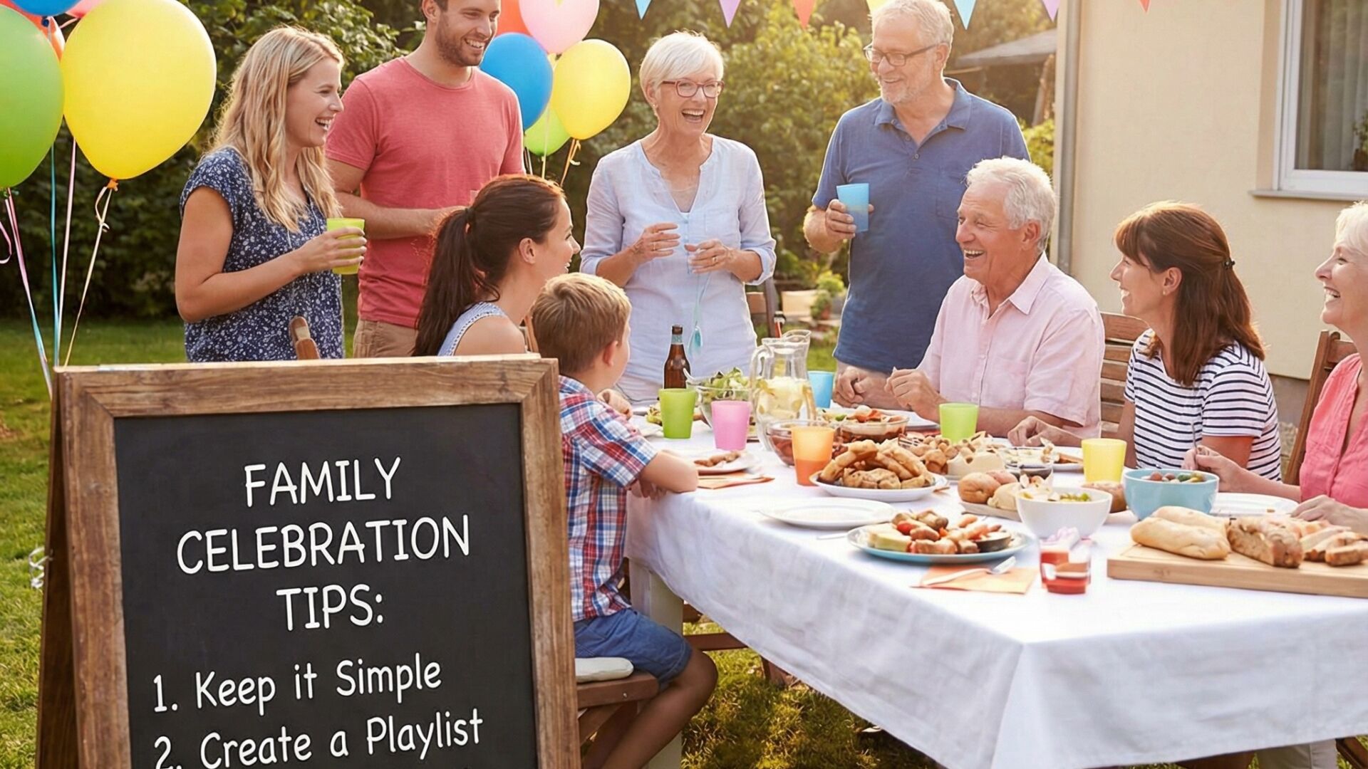 Consejos para planificar celebraciones familiares para niños