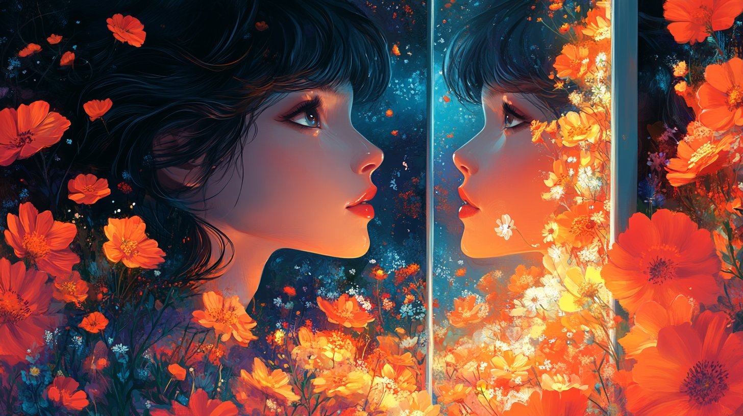 L'amore per se stessi riflesso in uno sguardo sicuro.