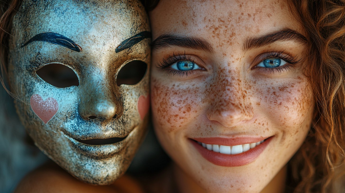 Contrasto tra emozioni false e genuine.