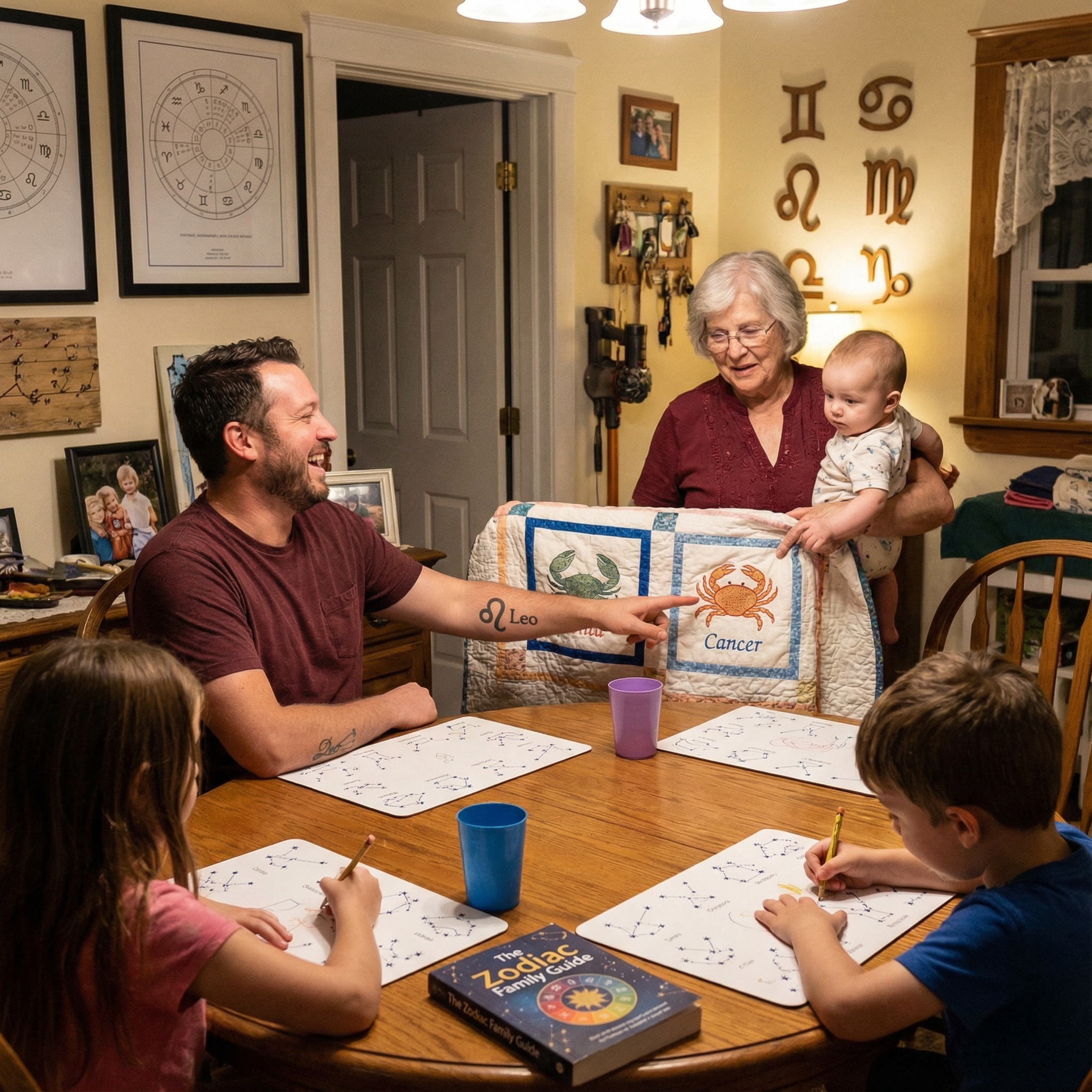 Welche Sternzeichen formen die Familie?