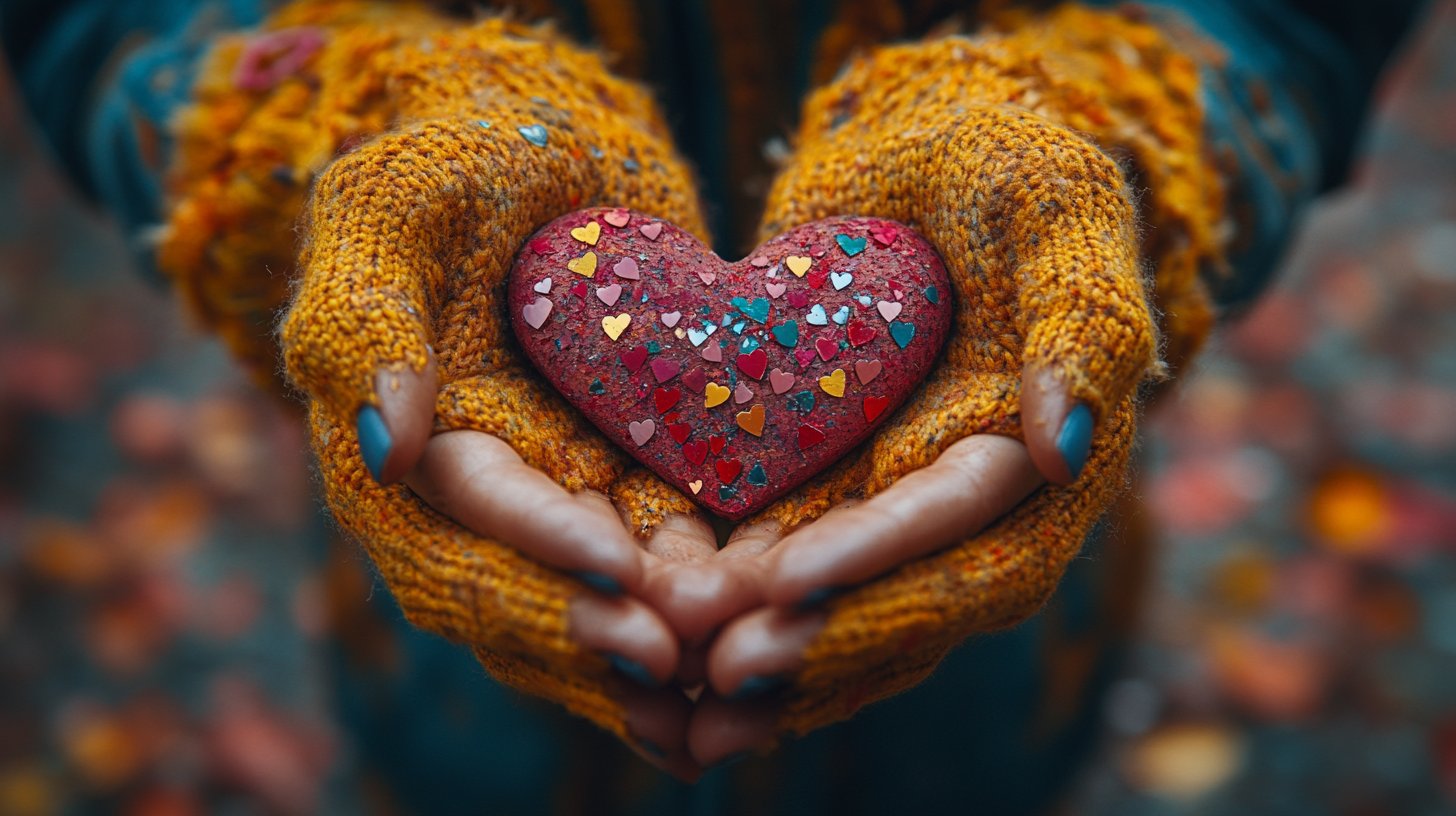 Manos unidas, corazones rotos a su alrededor.