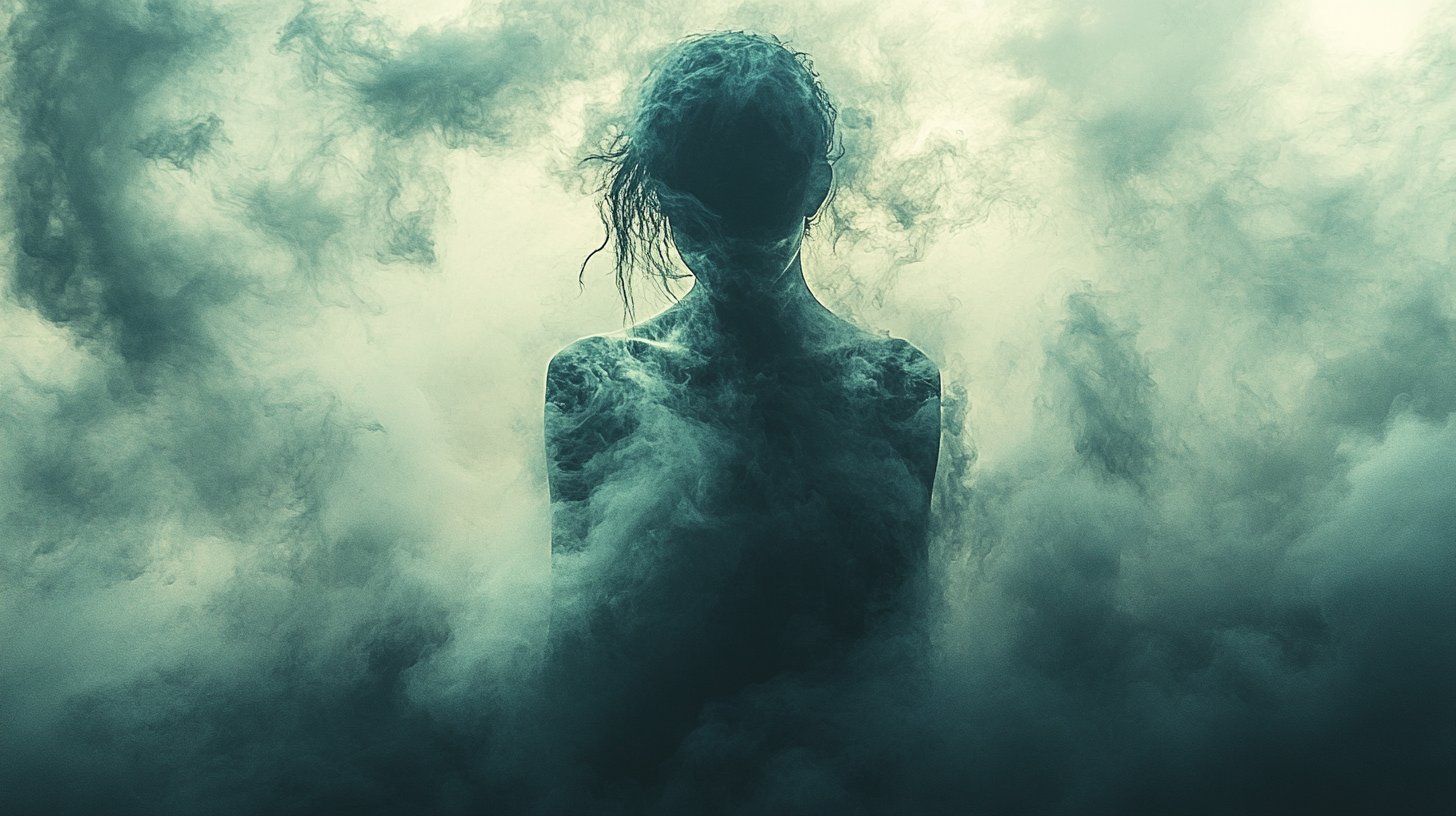 Verlorenes Schattenbild: Verwirrung in einer negativen Beziehung.