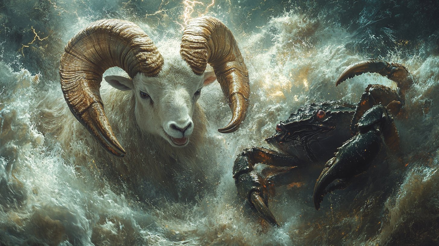 Aries y Cáncer – un caos de emociones