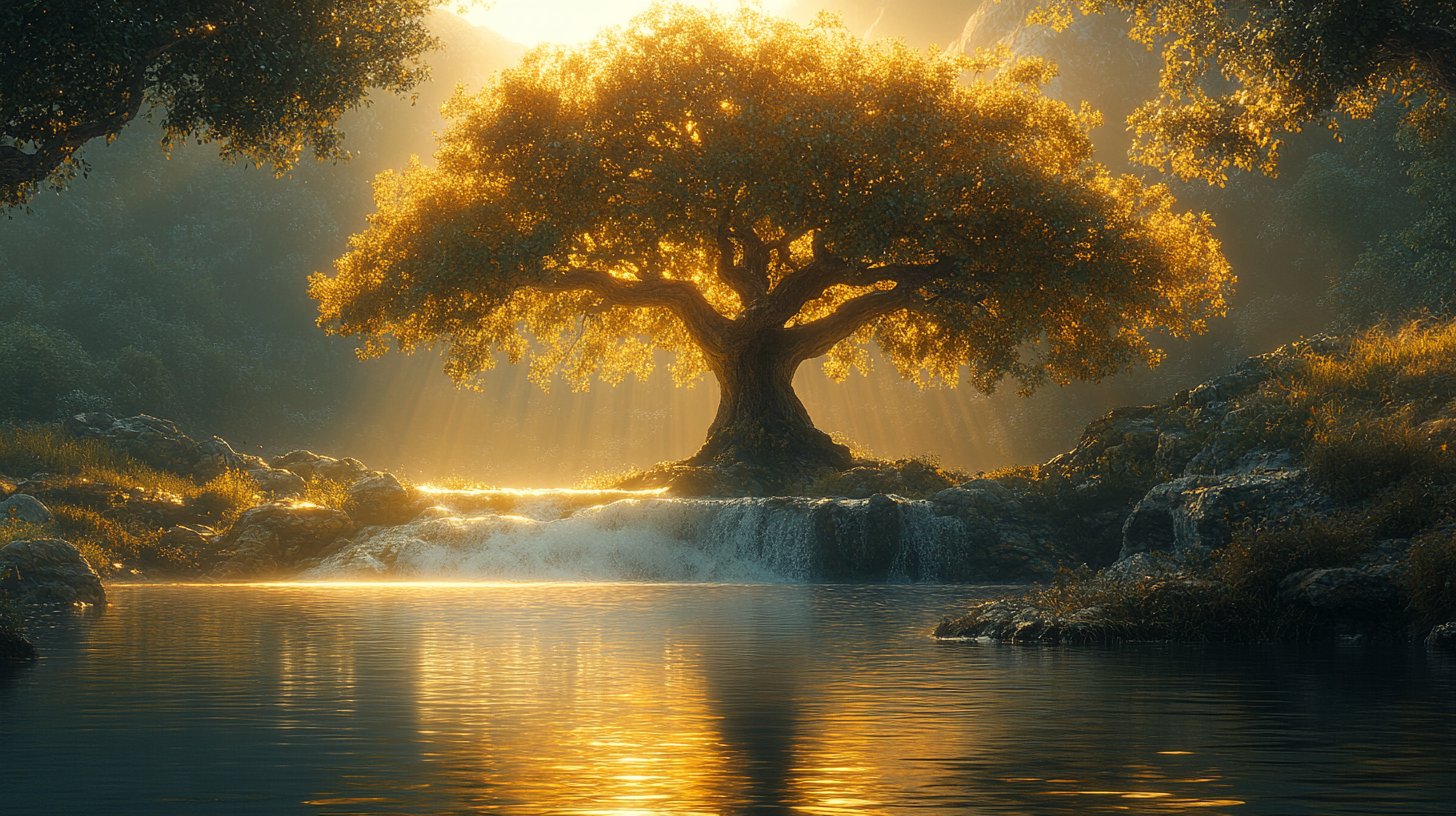 Ein starker Baum, der Stabilität und Resilienz symbolisiert.