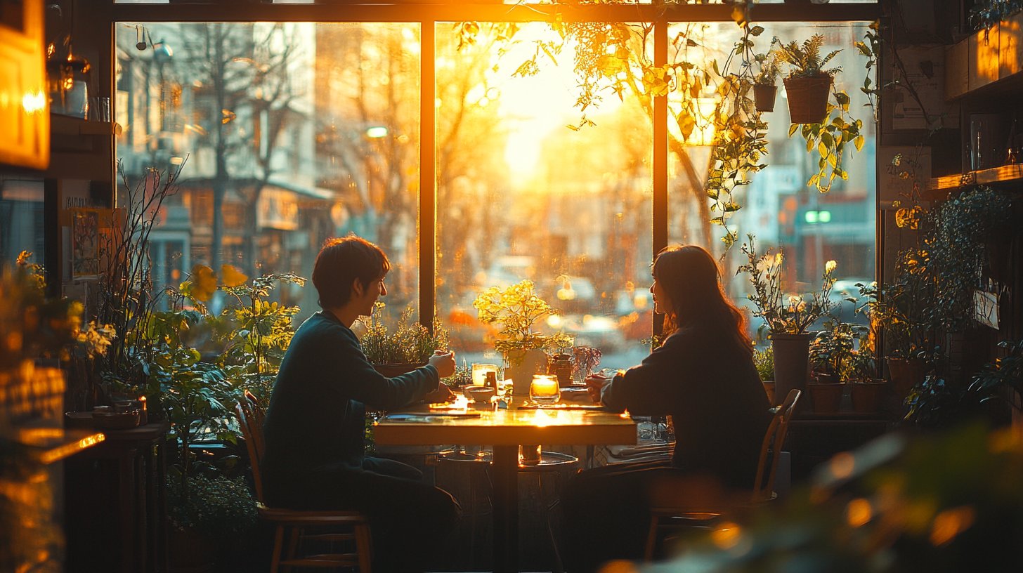 Une conversation intime entre deux partenaires dans le salon.