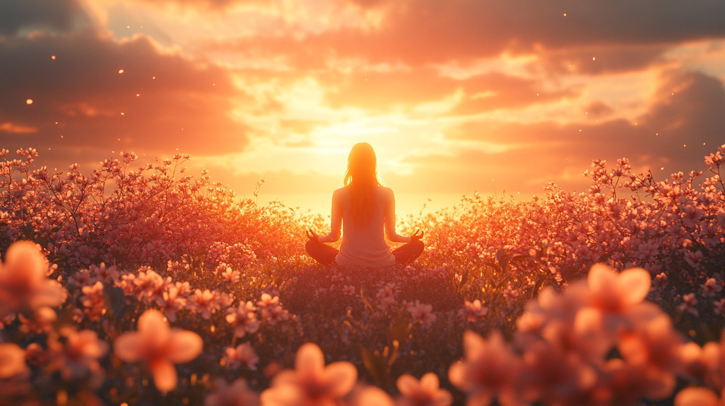 Una flor en flor en la luz del sol, símbolo de amor propio.