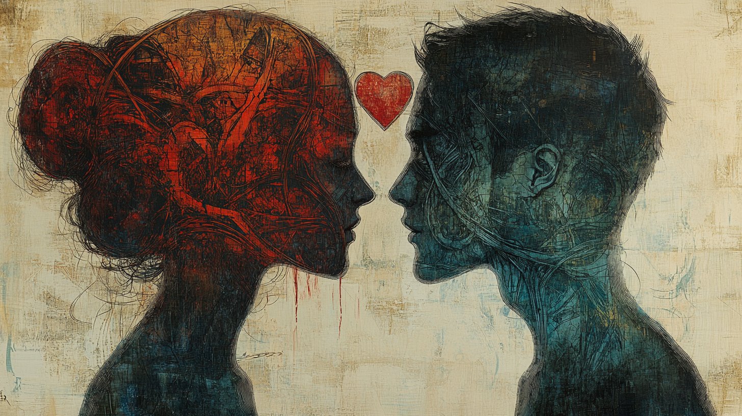 Rappresentazione astratta di malintesi nelle relazioni.