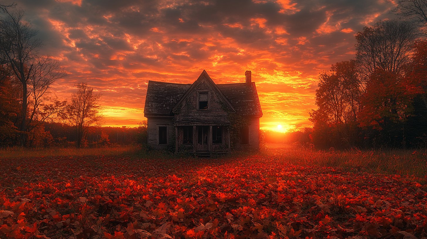 Un coucher de soleil éveille des souvenirs nostalgiques.