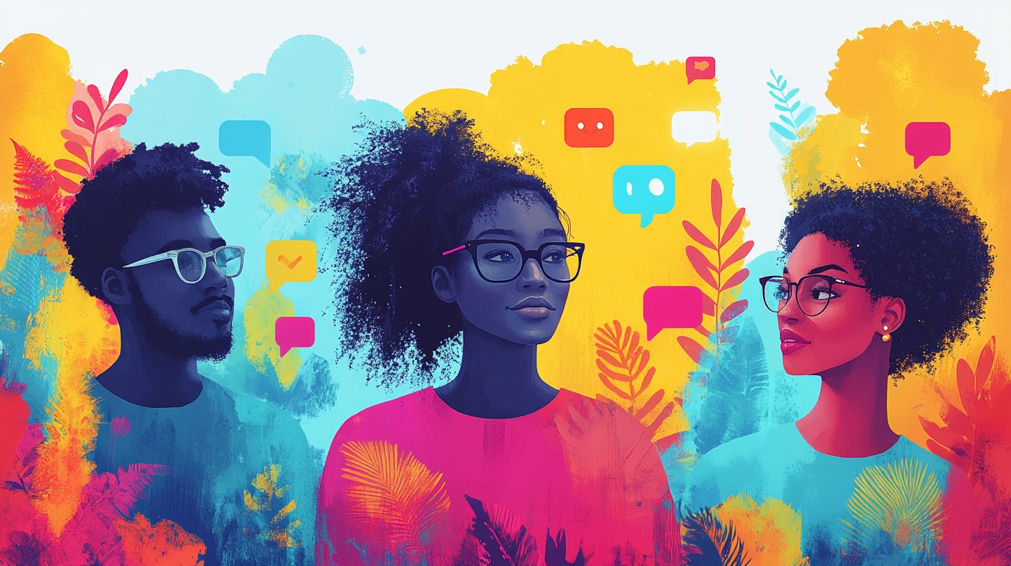 Les réseaux sociaux relient les gens de manière vivante.