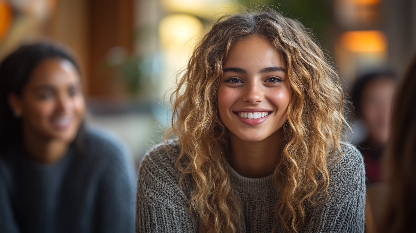 Un gruppo eterogeneo impegnato in un dialogo rispettoso.