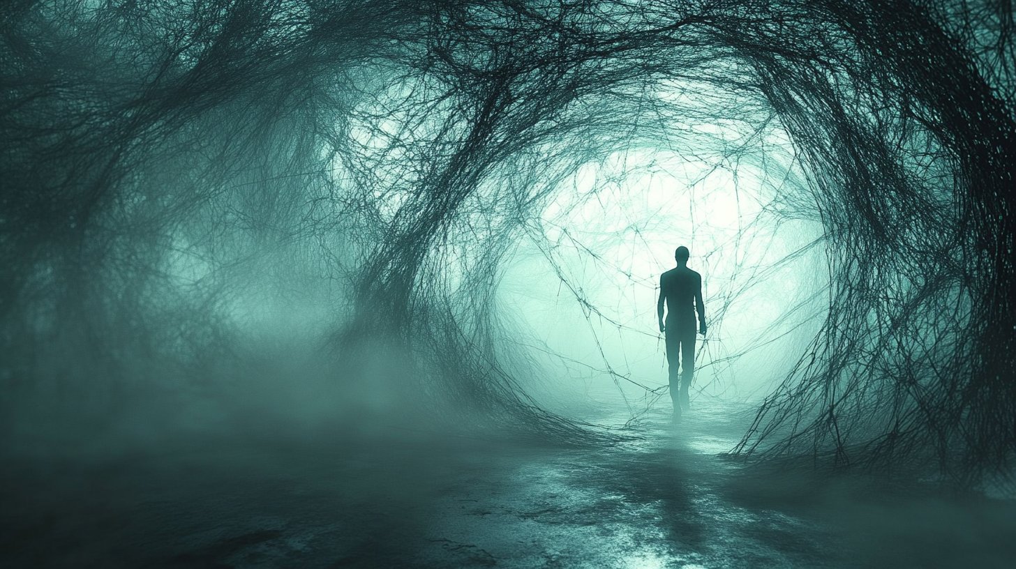 Una persona si districa in trame manipolative.