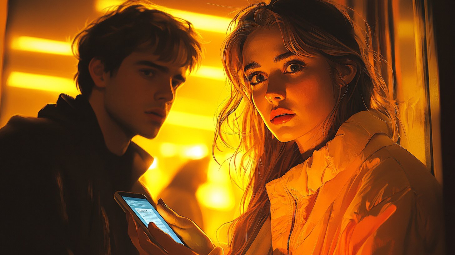 Ein distanziertes Beobachten der Partnerinteraktionen, in düsterer Atmosphäre.