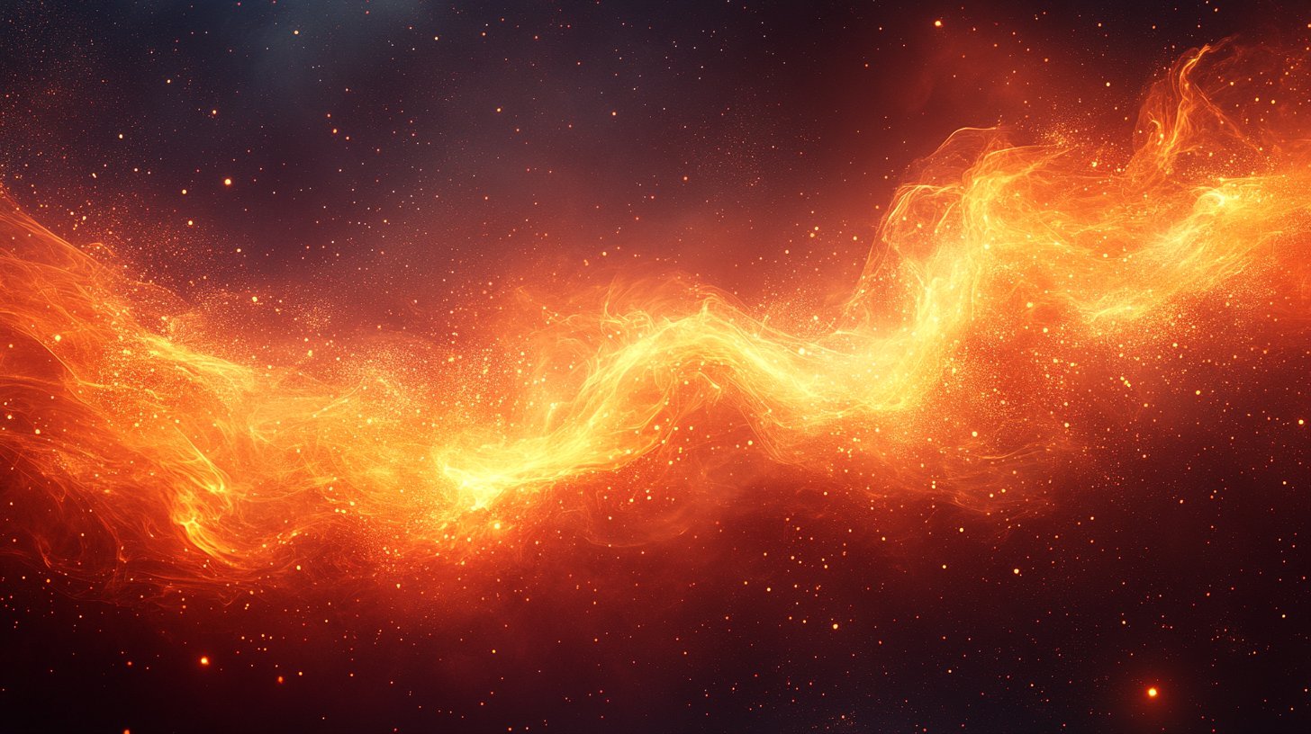 Una rappresentazione dinamica dei segni di fuoco intrecciati in fiamme rappresenta legami appassionati.