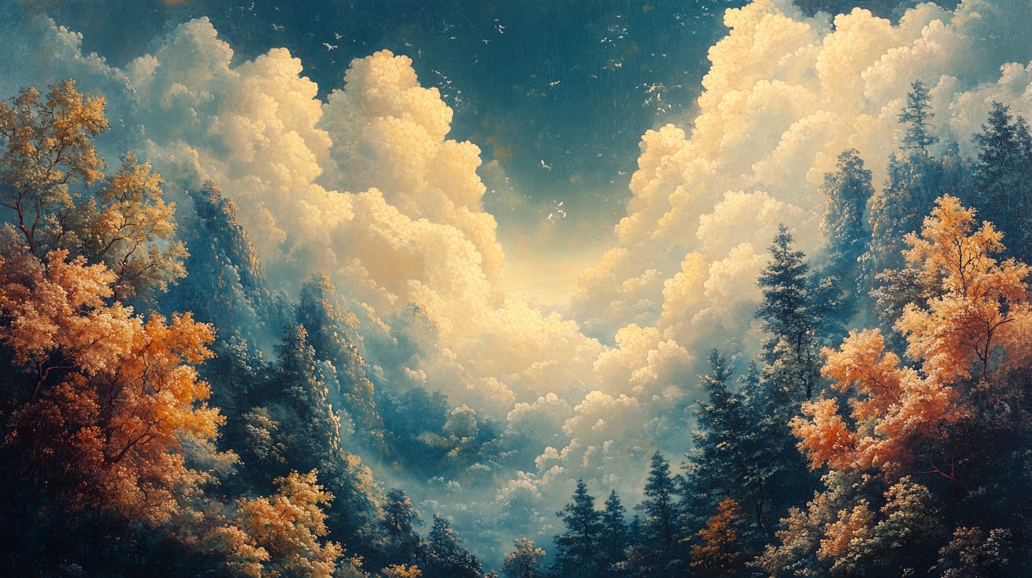 Luftige Landschaften repräsentieren die Leichtigkeit der Luftzeichen-Freundschaften.