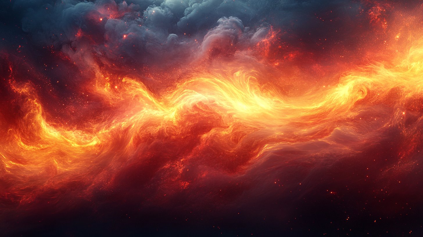 Feurige Leidenschaft, die die Freundschaften der Feuerzeichen verkörpert.