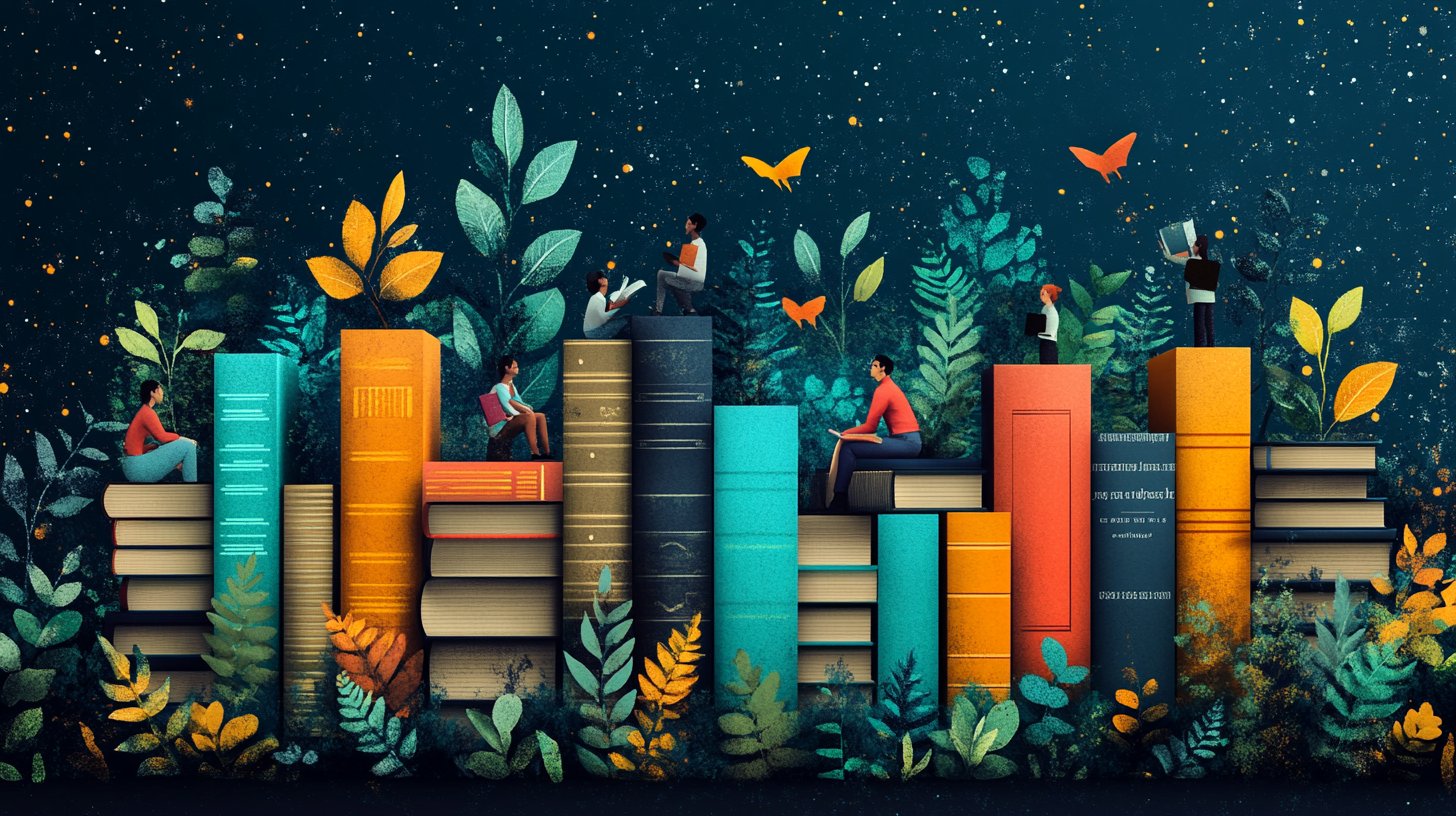 Un gruppo diversificato di persone impegnate nell'apprendimento e nella crescita.