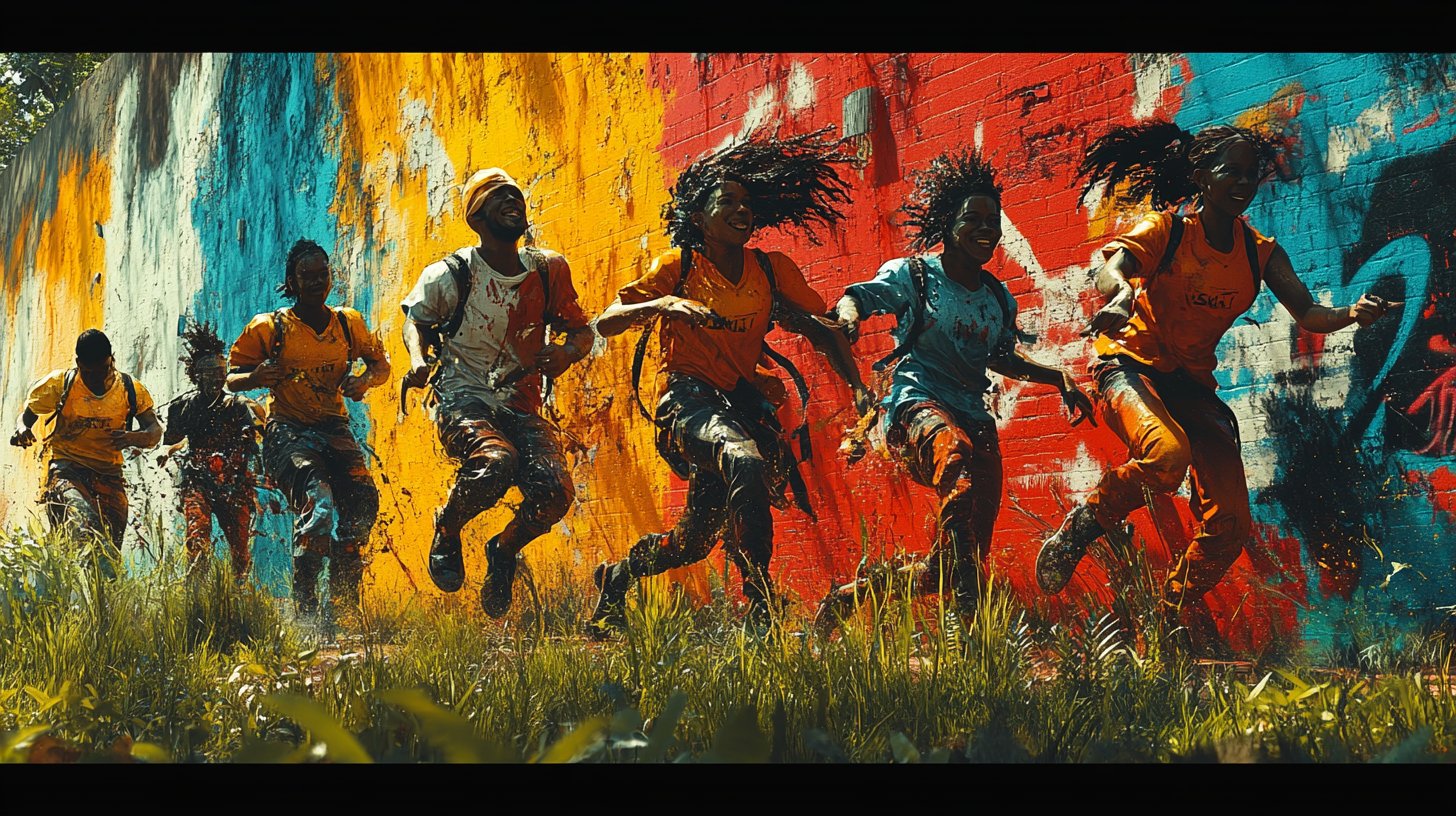 Ausbruch aus der Monotonie in einer pulsierenden Stadt.