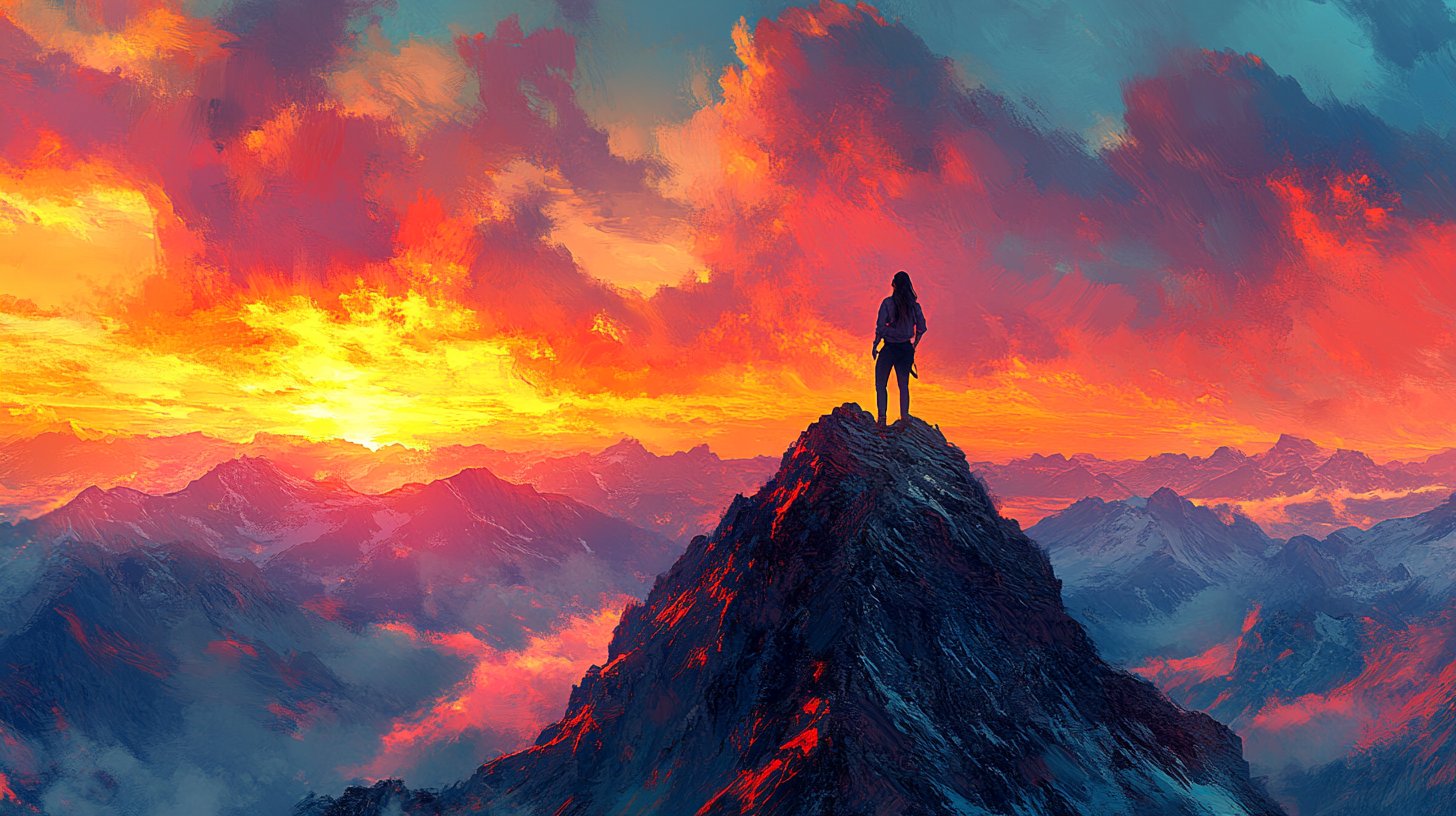 Ein selbstbewusster Mann vor einer lebendigen Stadtkulisse.