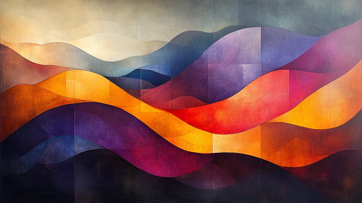 Abstract shapes symbolizing distance and misunderstanding, transitioning from chaos to clarity.