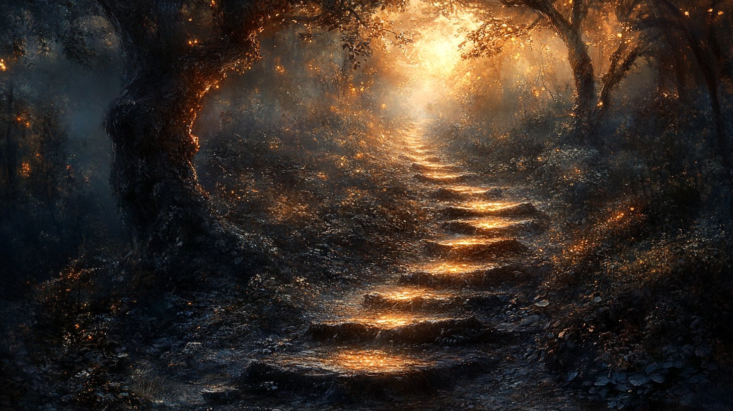 A visually intriguing scene representing challenges and opportunities.