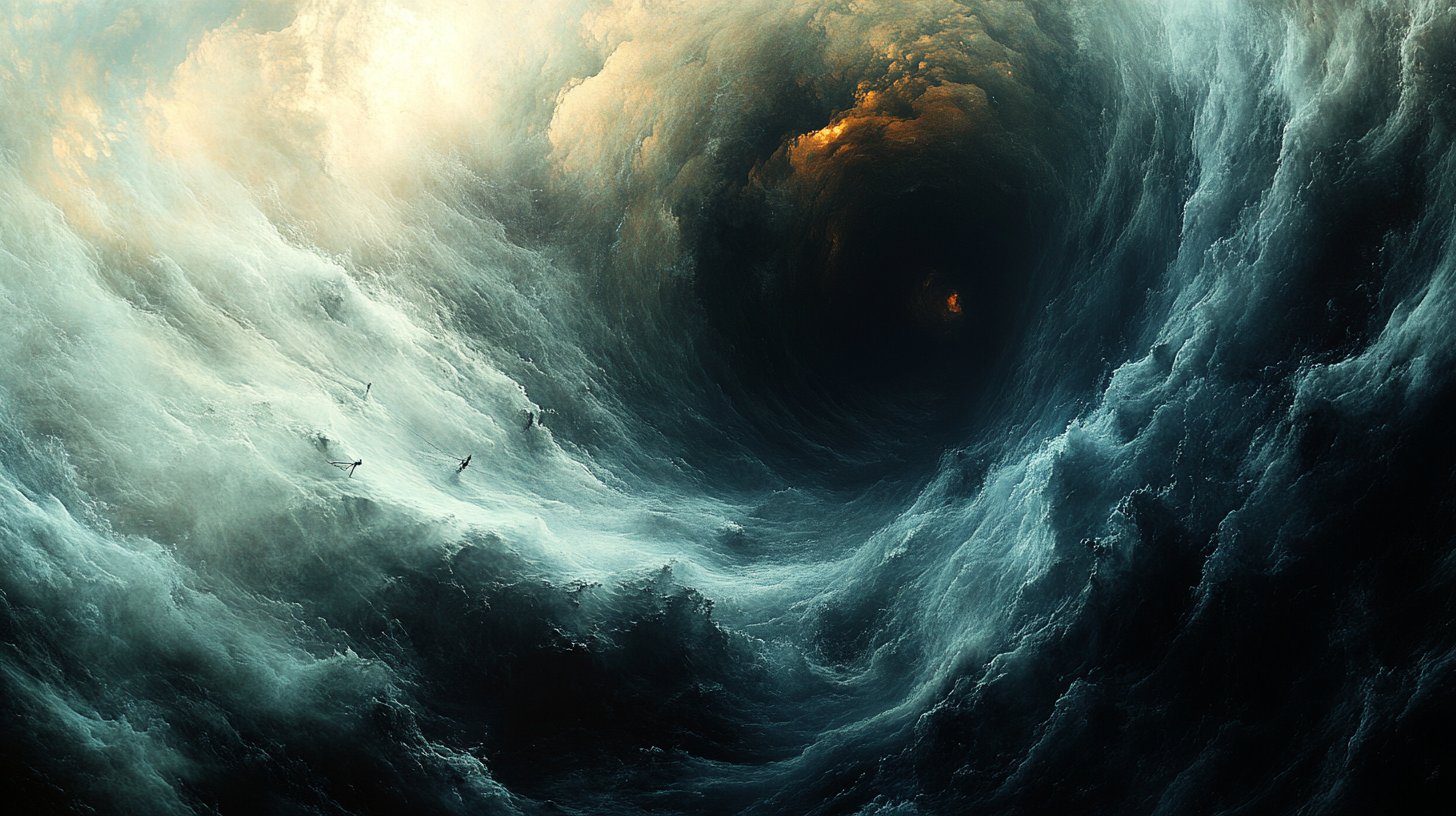 Ein abstraktes Bild von Manipulation durch eine Marionette und Fäden.