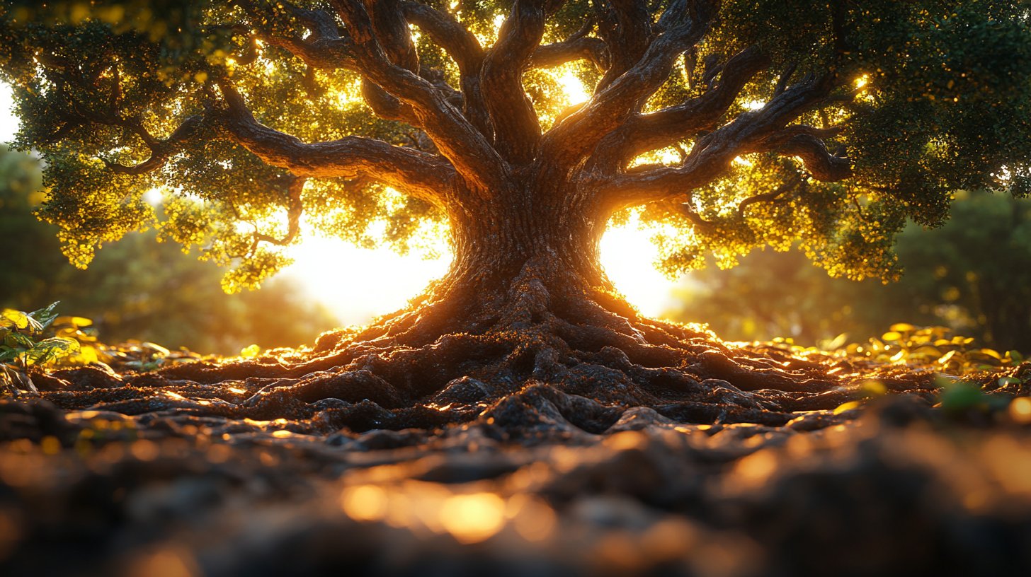 Un chêne robuste représentant la stabilité et la confiance.