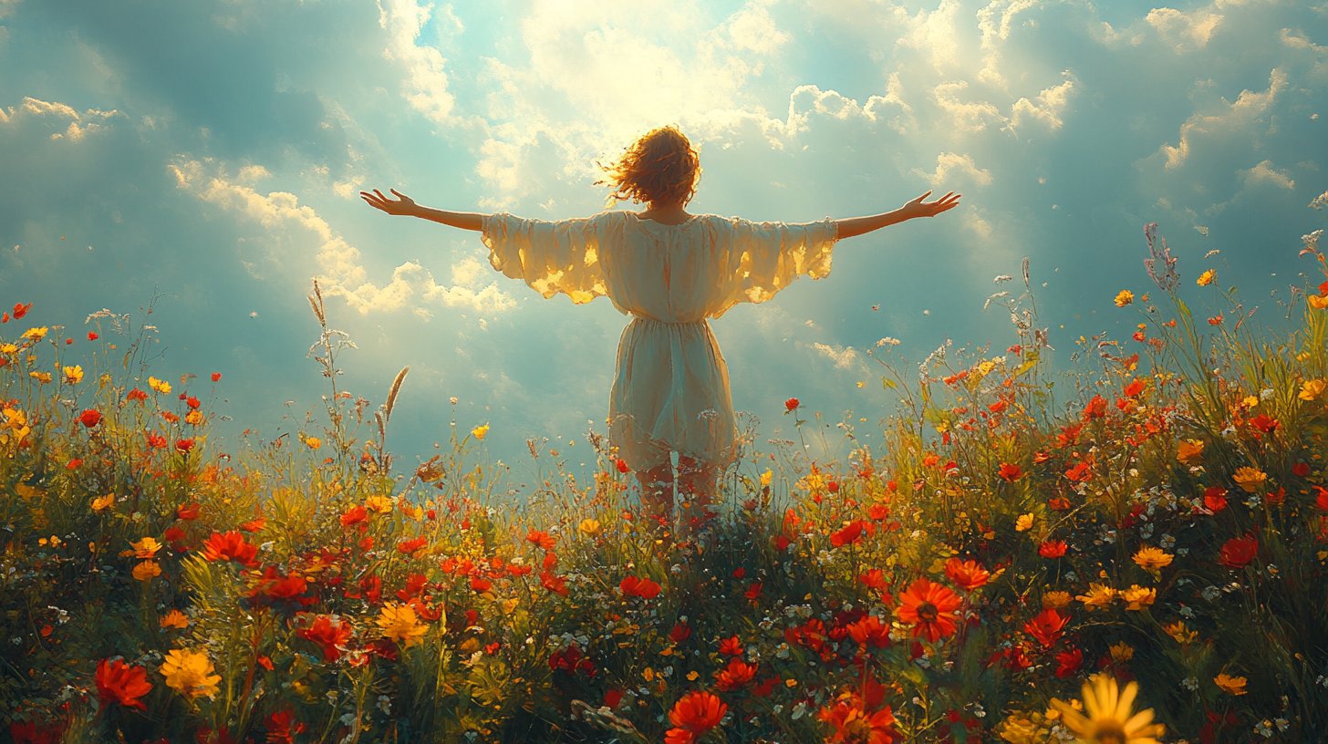 A heart in nature radiates warmth and self-love.