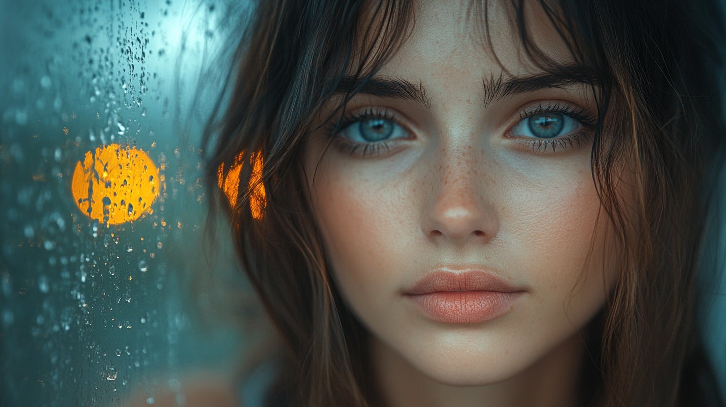 Nachdenkliche Person am Fenster zeigt Gefühlsnuancen.