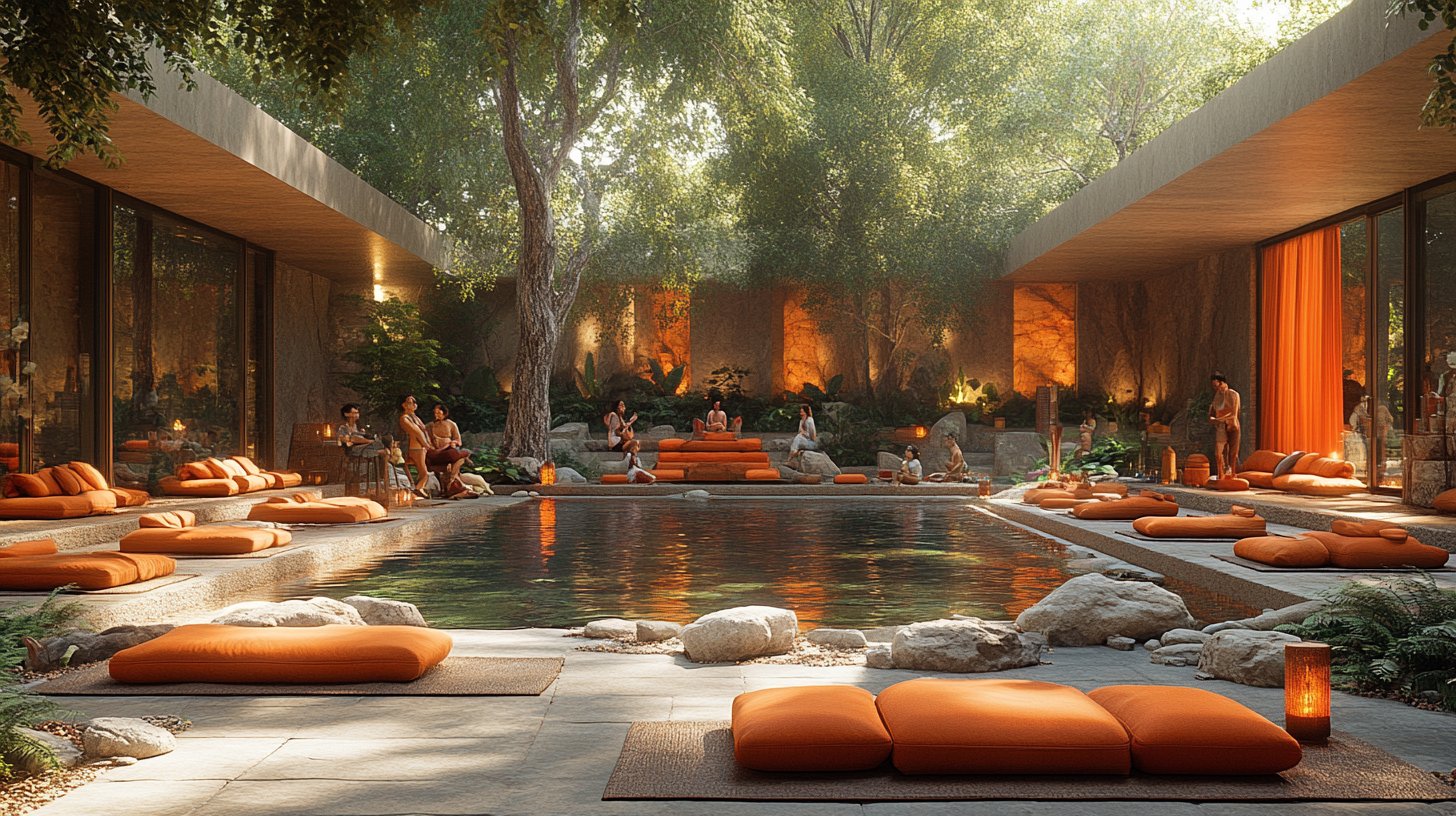 Eine einladende Atmosphäre, in der Gemeinschaft und Freude in der Natur geteilt werden.