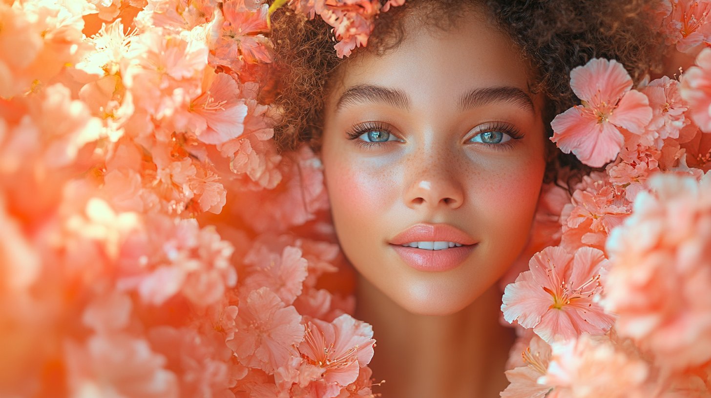 Selbstliebe und Positivität im Spiegel.