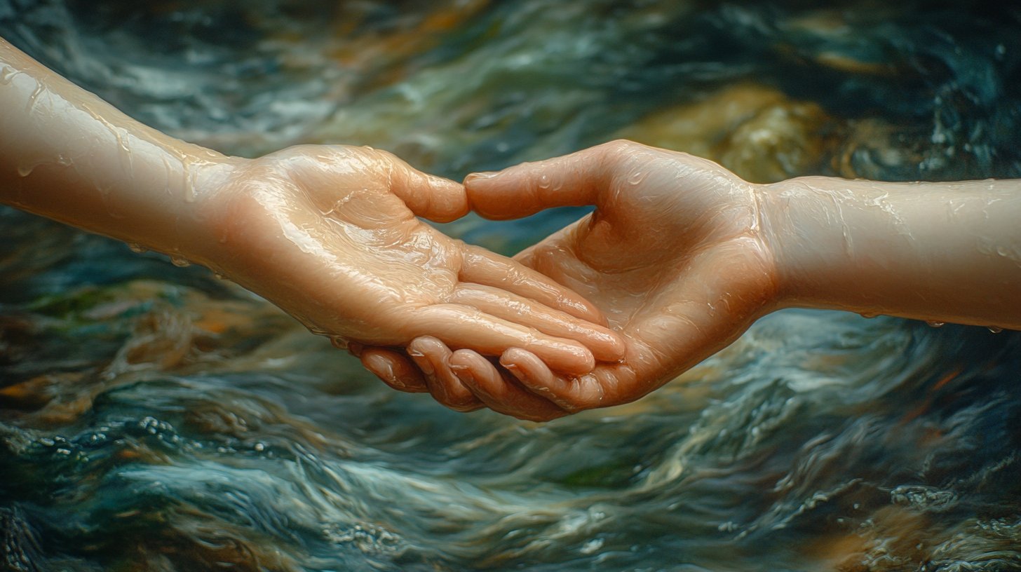 Eine unterstützende Hand zeigt die Kraft der Solidarität in schwierigen Zeiten.