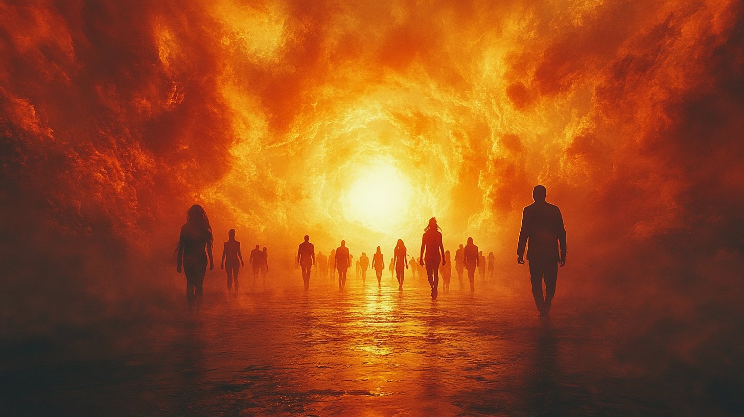 Ein heller Horizont, der neue Möglichkeiten und Hoffnung symbolisiert.