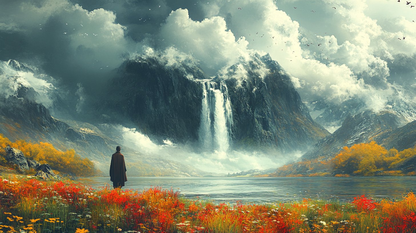 Un momento cautivador contemplando una vista escénica.