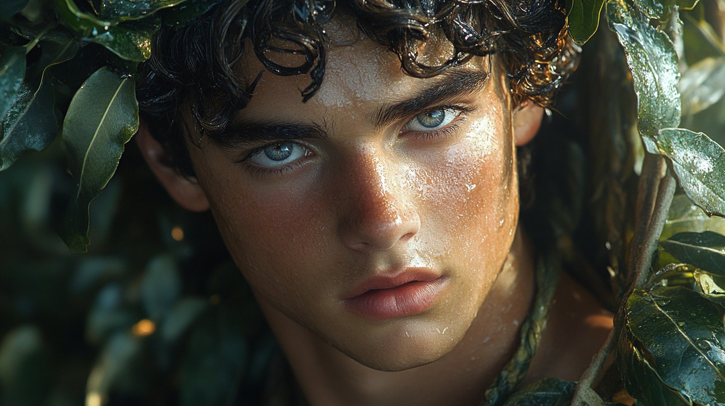 Nahaufnahme eines starken, selbstbewussten Mannes.