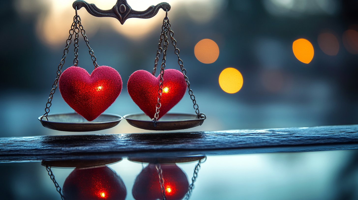 Eine visuelle Metapher für Loyalität, die Vertrauen und Täuschung abwägt.