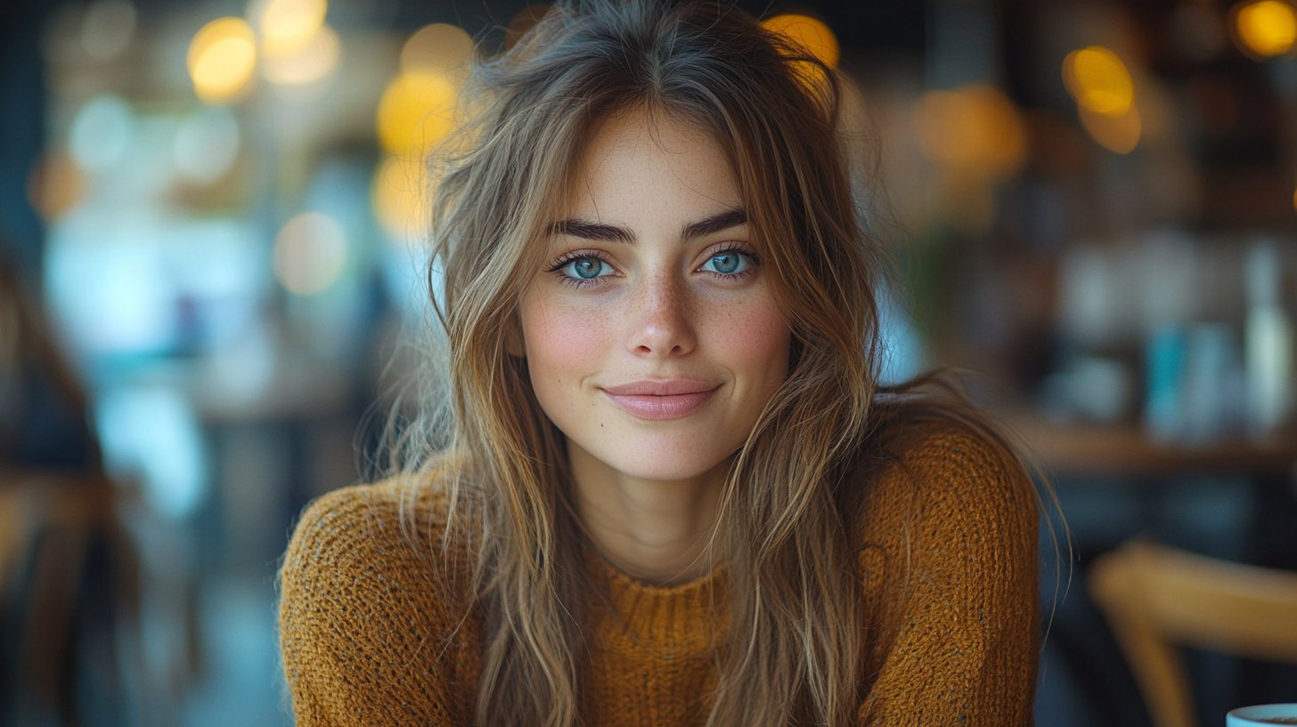 Conversación profunda con café en una cafetería.