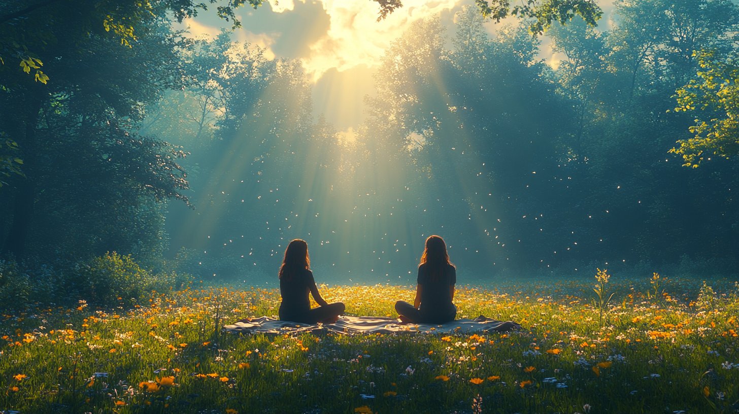 Amigos compartiendo historias en el parque.