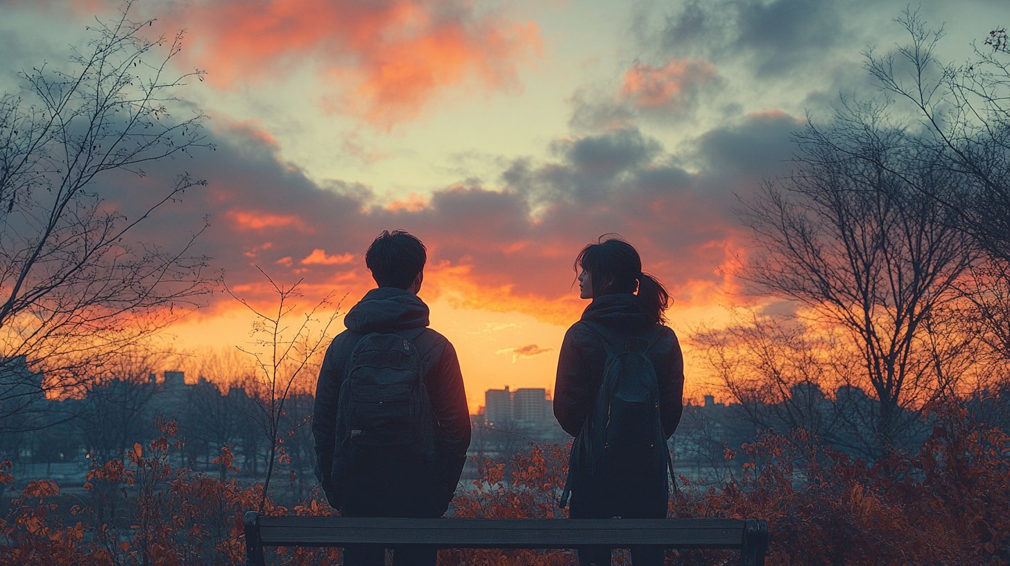 Zukunftsängste im Park.