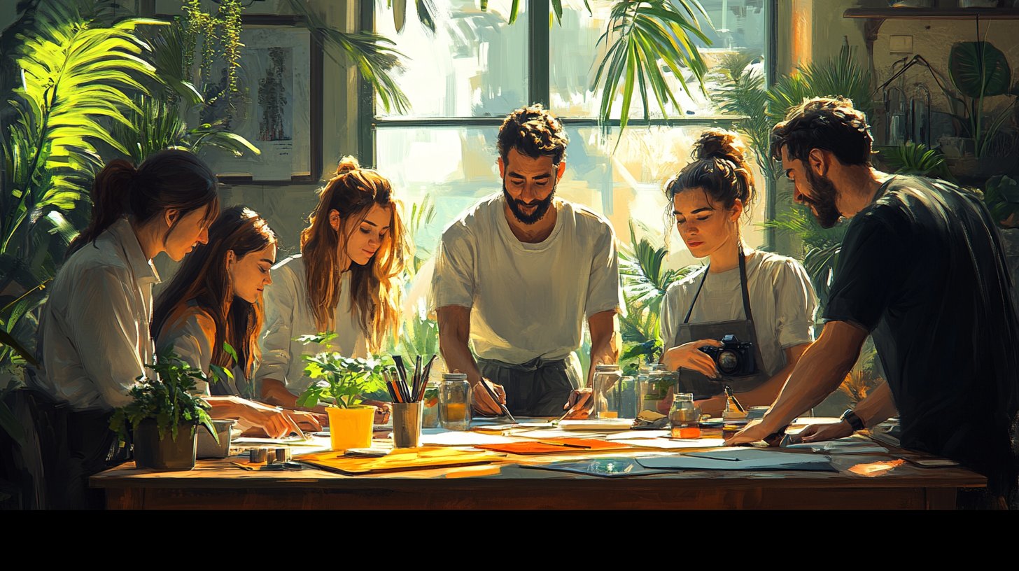 A vibrant collage of hobbies celebrating creativity and joy.