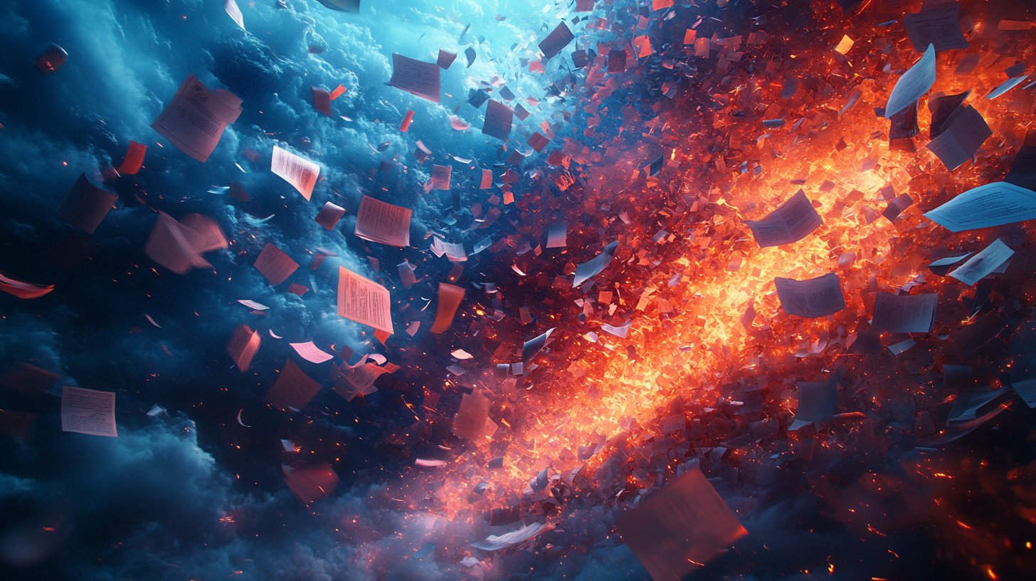 An overwhelming sea of information.