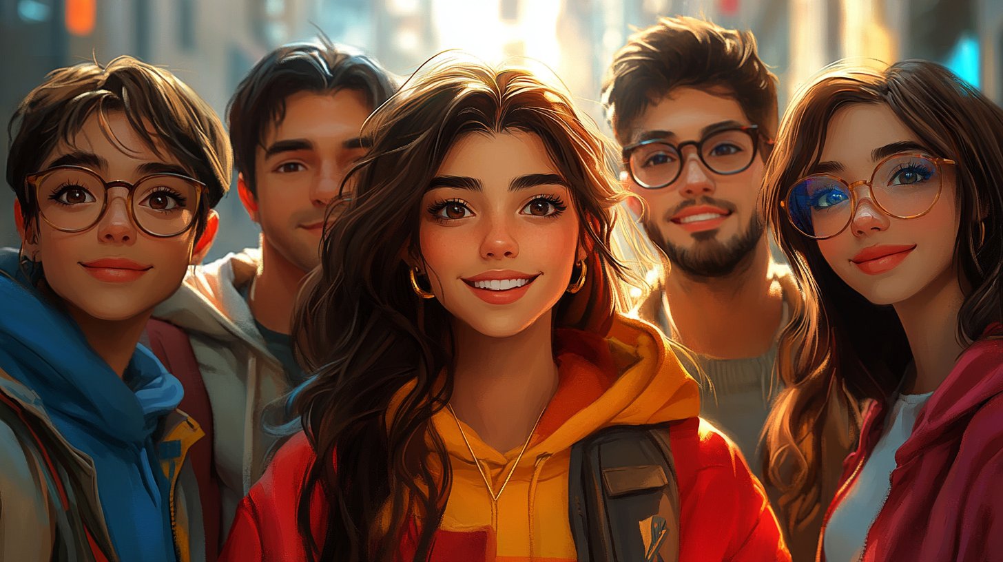 Friends celebrating life.