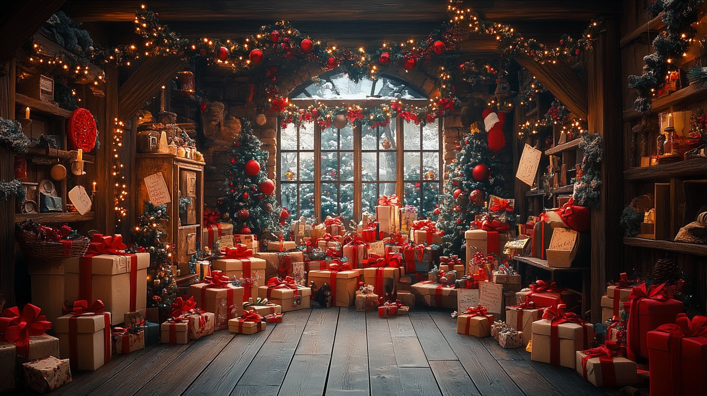 Ein hübsch verpacktes Geschenk in einer gemütlichen Umgebung, das Freude bringt.