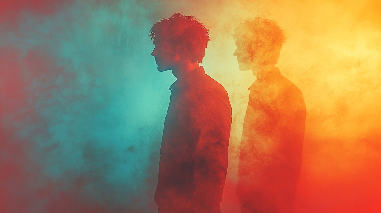 Jemand steht selbstbewusst vor dem Spiegel und strahlt innerliche Stärke aus.